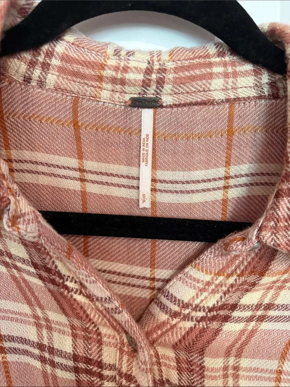 Free People Joplin Plaid Button Down Shirt 💕